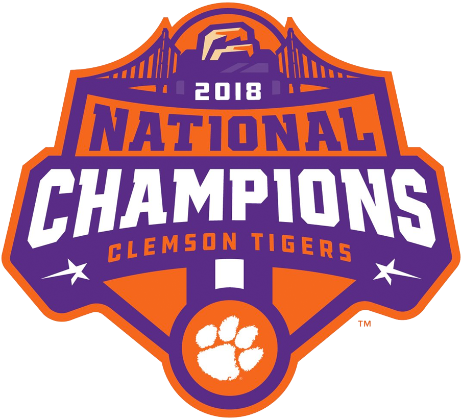 Clemson Tigers 2018 Champion Logo iron on transfers for clothing